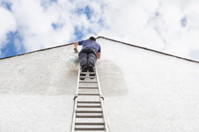 Peinture extérieure à la Roche-Morey — façades et ravalement